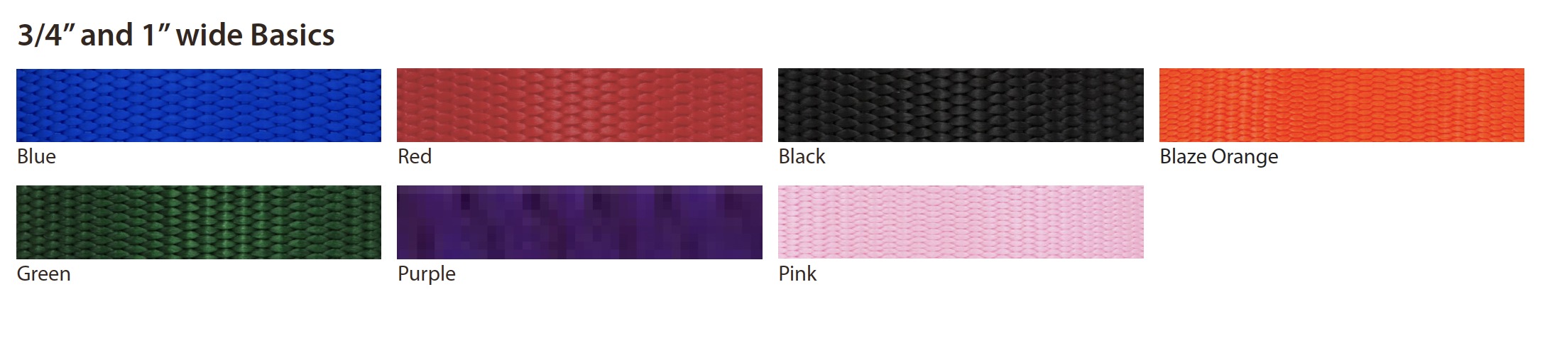  Lupine Solid Collar Strap Image